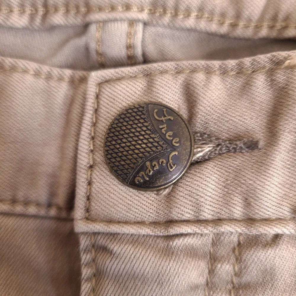 Free People Skinny Jeans Jegging Womens 29 Brown Tan‎ Distressed Stretch
